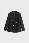 Ashton Blazer in black color - a sleek, tailored women's blazer in a timeless design.