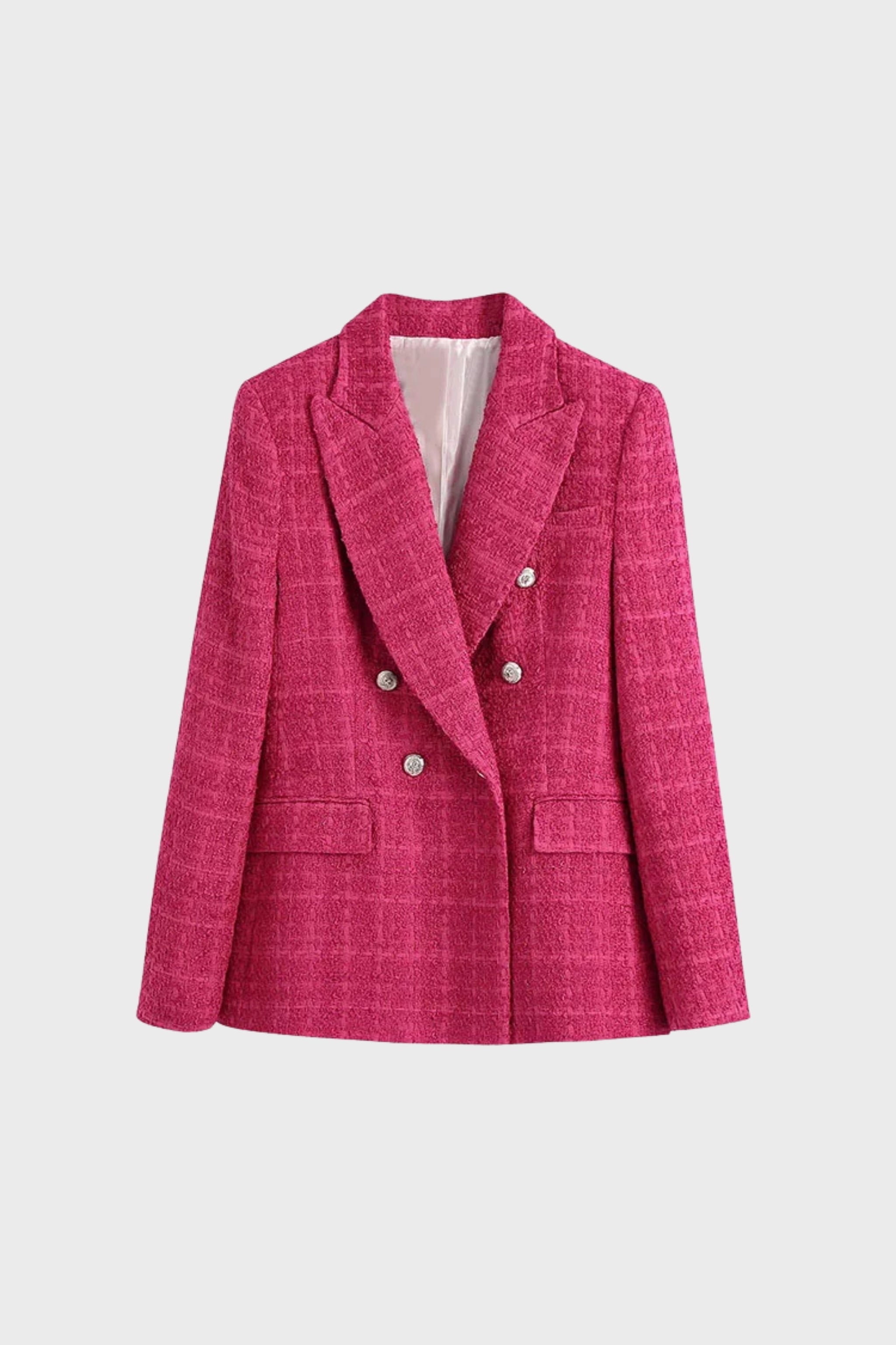 Ashton Blazer in carmine color - a sleek, tailored women's blazer in a timeless design