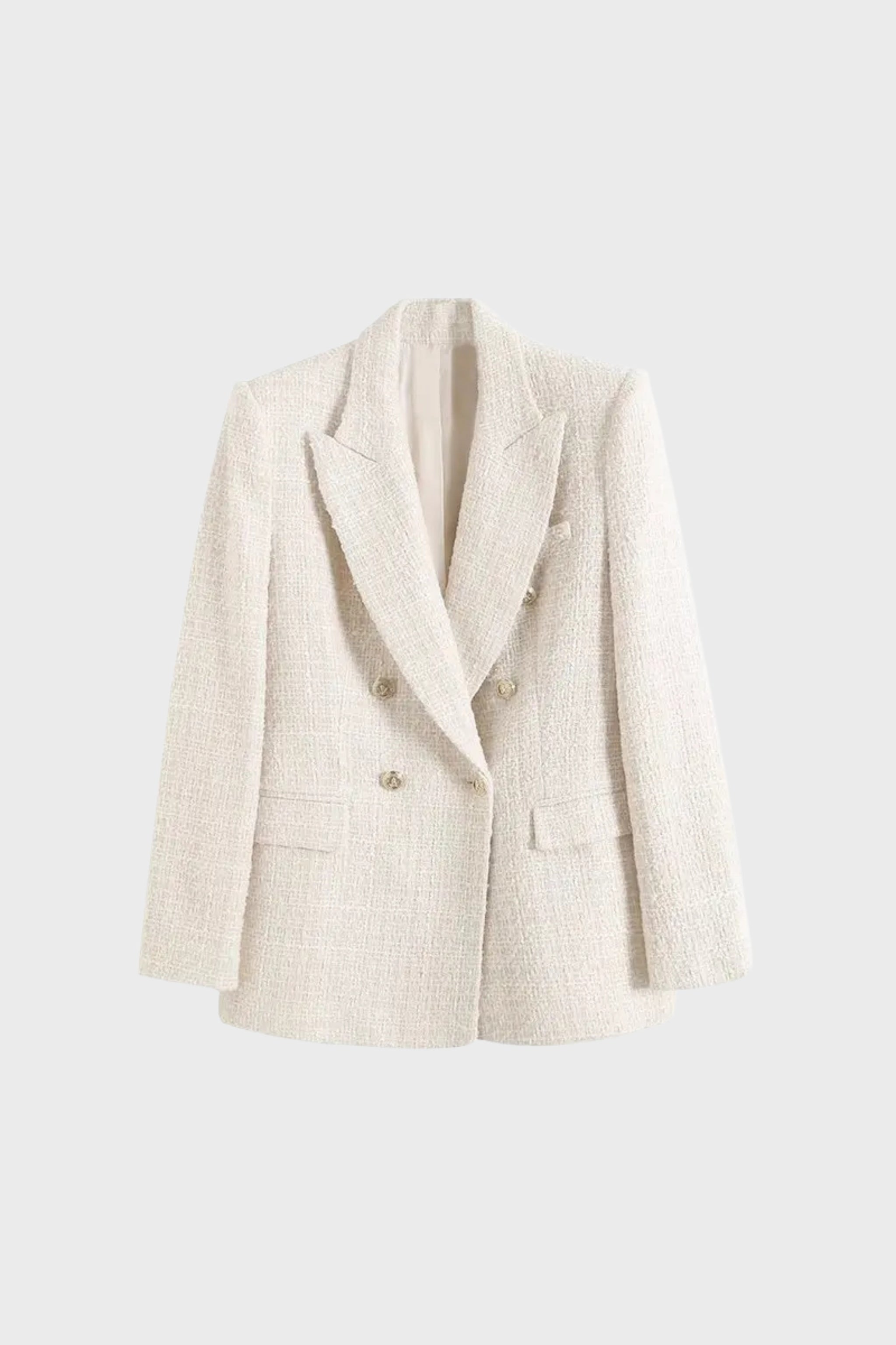 Ashton Blazer in off white color - a sleek, tailored women's blazer in a timeless design.