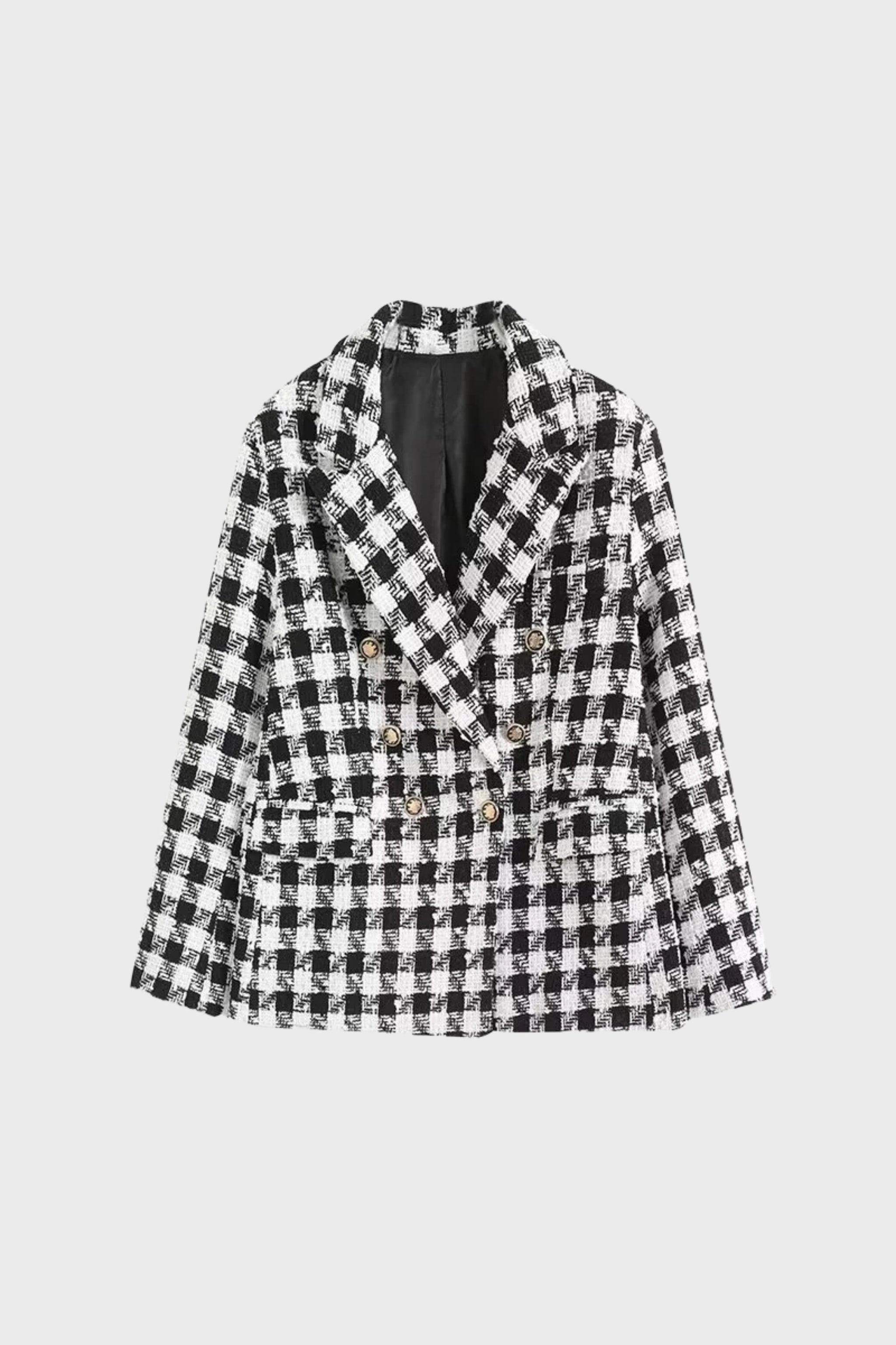 Ashton Blazer in plaid print  - a sleek, tailored women's blazer in a timeless design